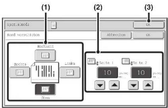 (1) Spezialneidi Band verschleben (2) CK Abbrochen CK Hochschnitt Rochs Links Oben Seite 1 10 Re te 2 10 Re te 1 Re te 2