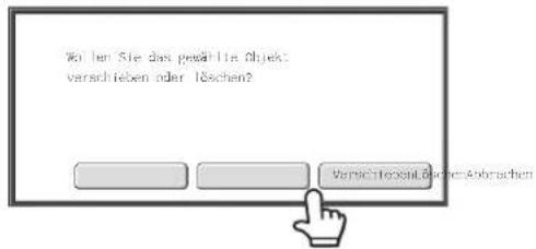 Wir den Sie das gewählte Objekt verschreiben oder Löschen? Verschreibungsabgaben Abbrachten