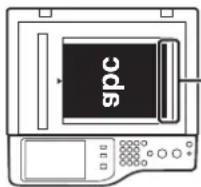 SHARP MX-C312 - Legen Sie das Original ein. - 1