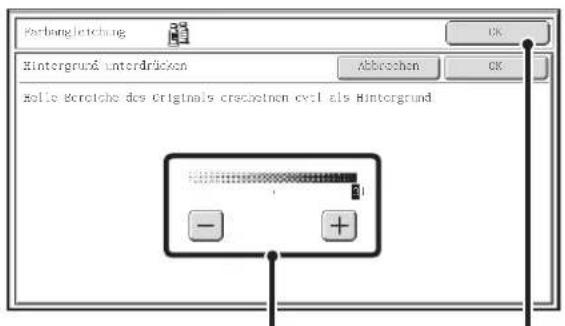 Ferlangleichtung Hintergrund unterdrücken Abbrücken Hello Bereiche des Originals crechenen evel als Hintergrund.