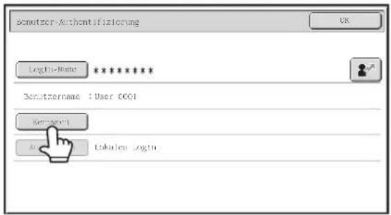 Benutzer-Archontifizierung Login-Name ****** Benutzername : User CCOL Kennert Login - Lokalce Login