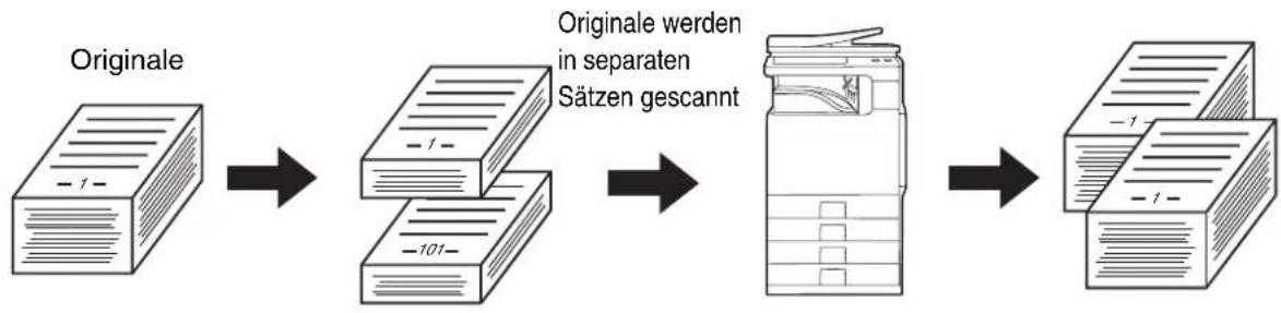 SHARP MX-C312 - KOPIEREN EINER GROSSEN ANZAHL VON ORIGINALEN AUF EINMAL (Auftrag erstellen) - 1