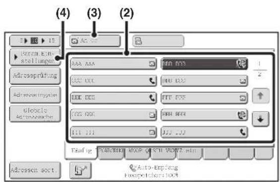 (4) (3) (2) Personal En- stellungen Adressprüfung Adressprüfung Globalis Activa-Verwerte Adressort sort. AAA AAA BCC CCC EEE CCC COS CCC I11 I11 Faufig: PAINTIKI, MKGP QKSTI, VACVZ, HIB Auto-Empfang Ekspelechen 100% AC