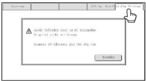 Scamend USK Sq. ScanBoxL-Fax PC-Scan Gerät befindet sich in PC Scamodus Original wird erfüllen Scanner IP-Adcesc: 250.100.102.106 Benden