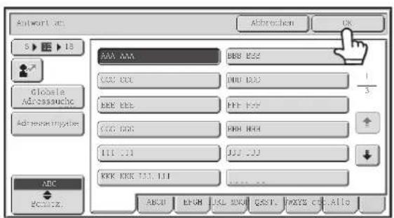 Antwort Acc Abbrechen OK 5 18 15 Globale Adreasschuic Administerpials ABC Pccnzz. AAA AAA BBB B22 C22 C32 D32 D42 1/3 EEE EEE EEE FEE EEE FFF C33 C43 F43 F44 111 111 J11 111 KKR KKR 111,111 ABC0 ECON JCKA B22 QAST KMTS ccl.Altis