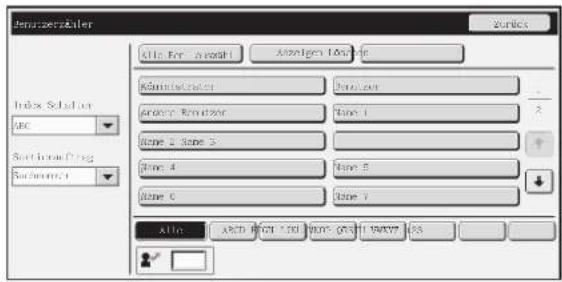 Enterator Index Selector ARC Start from Drag Buchmann 1 File Edit View Help Anzeigen Address Kategorie Analyze Remerge Name 1 Name 2 Name 3 Name 4 Name 5 Name 6 Name 7 Alln: ARCH POST 1.00 POST-0.001 NAVPS 123