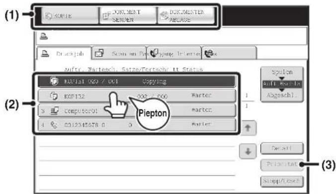 (1) KUP12 020 / 001 Usping KOP132 002 / 000 Marker 3 Computer01 002 4 0012545878 0 0 Marker Piepton (2) Sponen shift series Abgeschl. (3)