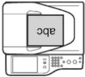 SHARP MX-C312 - Ausrichtung des eingelegten Originals - 1