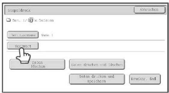 Stapoldruck Abbruchen Den. 1/10 Die Daten Sens Litzername Name 1 Korzweckt Daten Pöchen Daten drucken und Löchen Daten drucken und speichern Drucker, And