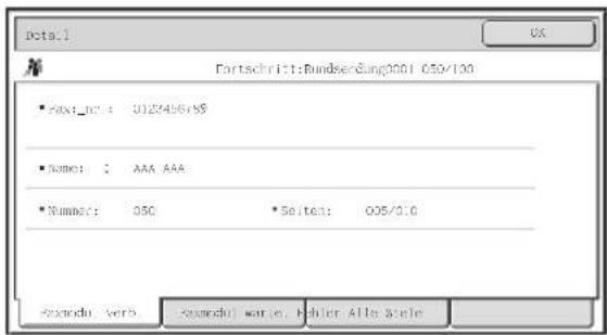 Dota.1 Fartschrift: BundserGung001 050/100 • Fax_nc : 0123456/99 • Name: AAA AAA • Number: 050 *Seiten: 005/0:0 Exmode: Vers Exmode1 war e. Hohen Alle Stele