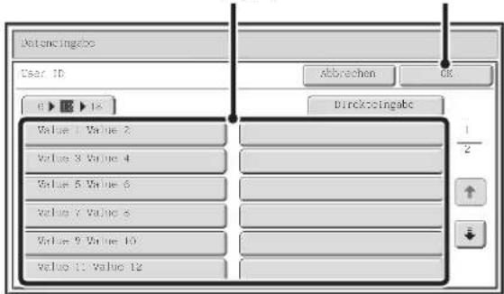 Detancingbo Cear ID Abbrachen OK 0 ▶ ▶ ▶ Value 1 Value 2 Value 3 Value 4 Value 5 Value 6 Value 7 Value 8 Value 9 Value 10 Value 11 Value 12 Direksolingabc 1 2 ↑ ↓