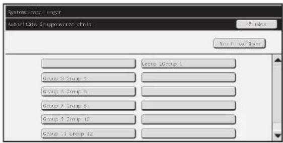 SHARP MX-C312 - Liste Authentifizierungsgruppe - 1