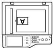 SHARP MX-C312 - Legen Sie das Original mit der bedruckten Seite nach unten auf das Vorlagenglas. - 1
