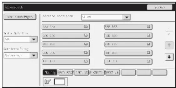 Address New einzufagen Index Solution ABC Sortierertrag Sachanumier Adresse sortieren AAX AAA BDC CDC BCL MCL BCG CGG B1.1.1 Tik 16 TIF 16 TIC 16 OBCTM NXTM 16 Zurück 2 ↑ ↓