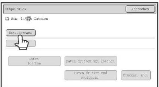 Benz. 1/Äffle Dateien BenzLtername Daten lösehen Daten drucken und lösehen Daten drucken und svolchern Drucknr. and