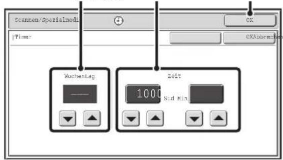 Scanen/Spezialmode + - OK |Timer OKAbnormal Nuchenslag Zeit 1000 Std. Min