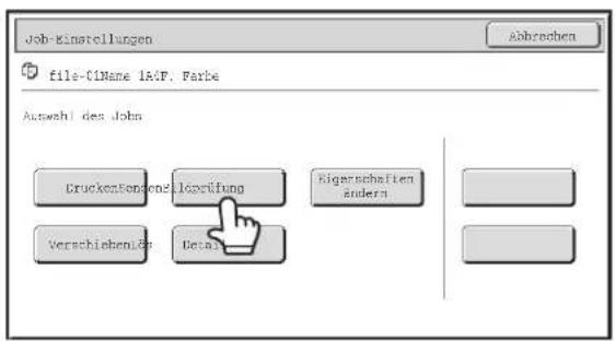 Job-Einstellungen file-01Name 1&F. Farbe Abbrachen Auswahl des John Druckersonene Leprüfung Versicherante Detals Eigenschaften anders