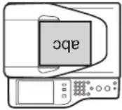 SHARP MX-C381 - Ausrichtung des eingelegten Originals - 1
