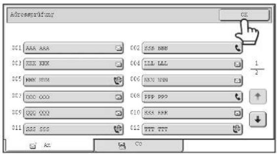 Adressprüfung 01 AAA AAA C02 SSB BBB 03 XXX XXX C04 ILL LLL 1/2 05 MNC MAX C06 RRC XNN 07 GOC OOO C08 FFP PPP 09 GOG OOO C10 SGA FPK 011 SSS SSS C12 TTT TTP An Co