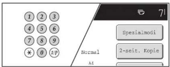 1 2 3 4 5 6 7 8 9 * 0 #/P Normal A4 Spezialmodi 2-seit. Kopie 71