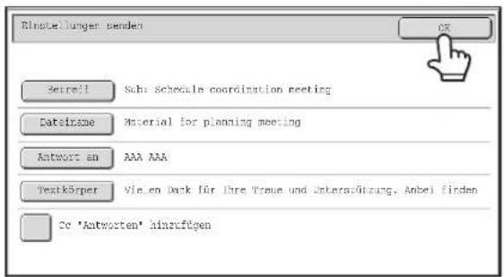 Binstellungen senden 08 Seireil Sah: Schedule coordination meeting Datelnme Material for planning meeting Antwort an AAA AAA Vestkörper Vie en Dark für Ihre Treue und Unterstützung. Anbei finden Ce 'Antworten' hinaufügen