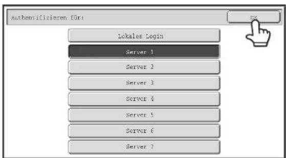 Authentifizieren für: lokales Login Server 1 Server 2 Server 3 Server 4 Server 5 Server 6 Server 7