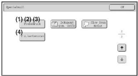 Specialmodel (1) (2) (3) Probedrück Dokument gen. gröbe Elbow Sean Nodus (4) Wärkartenstein 2 2 ↑ ↓