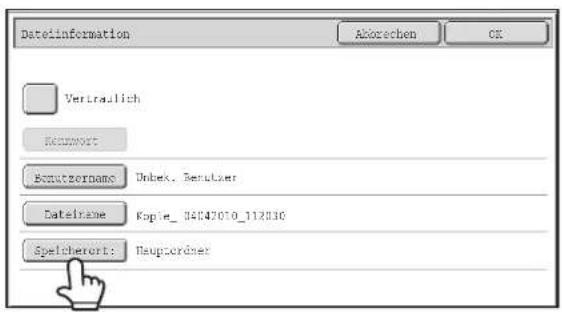Dateinformation Abkorechen CK Vertraulich Bentwurt Bentwertname: Dubek, Benutzer Dateirane: Kopie_04047010_112830 Speicherort: Haupforder