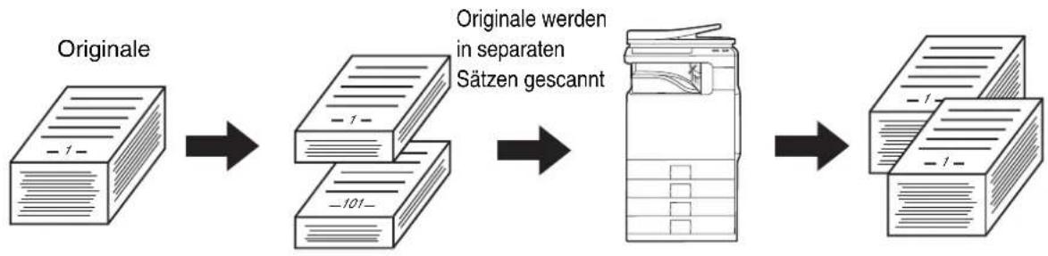 SHARP MX-C381 - KOPIEREN EINER GROSSEN ANZAHL VON ORIGINALEN AUF EINMAL (Auftrag erstellen) - 1
