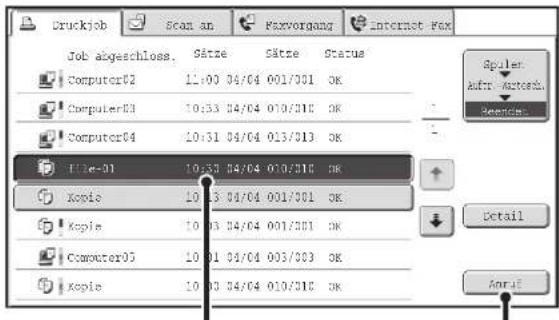 Druckjob Scan an Fazvorgang Internet Fax Job abgeschloss. Sätze Sätze Status Computer02 11:00 04/04 001/001 OK Computer03 10:33 04/04 010/010 OK Computer04 10:31 04/04 013/013 OK File-01 10:53 04/04 010/010 OK Kopie 10:13 04/04 001/001 OK Kopie 10:03 04/04 001/001 OK Computer05 10:01 04/04 003/003 OK Kopie 10:03 04/04 010/010 OK Spuler Anfu -Anterck Reversidin Detail April