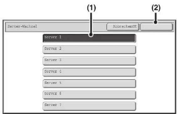 Server-Wechsel (1) (2) Server 1 Server 2 Server 3 Server 4 Server 5 Server 6 Server 7
