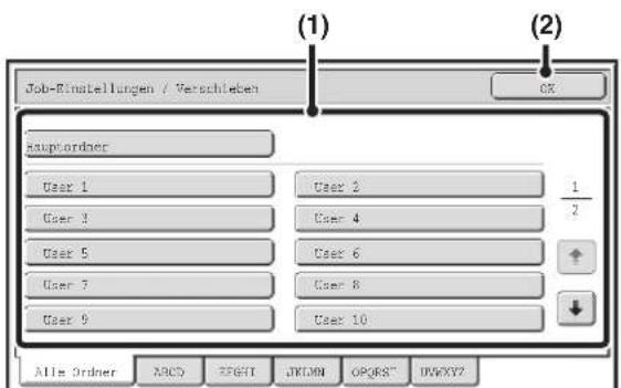 Job-Einstellungen / Verschleben OK (1) (2) Hauptorder User 1 User 2 1 User 3 User 4 2 User 5 User 6 User 7 User 8 User 9 User 10 Alle Order ABCY ZFGST UKDMN OPGRST UWXY? All