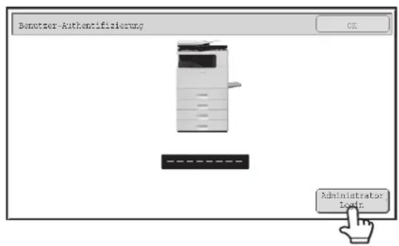 Benutzer-Authenifizierung OK Administrator Logo