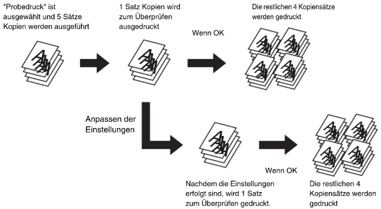 SHARP MX-C381 - ÜBERPRÜFEN DER KOPIEN VOR DEM DRUCKEN (Probedruck) - 1