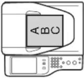 SHARP MX-C381 - Ausrichtung des eingelegten Originals - 2