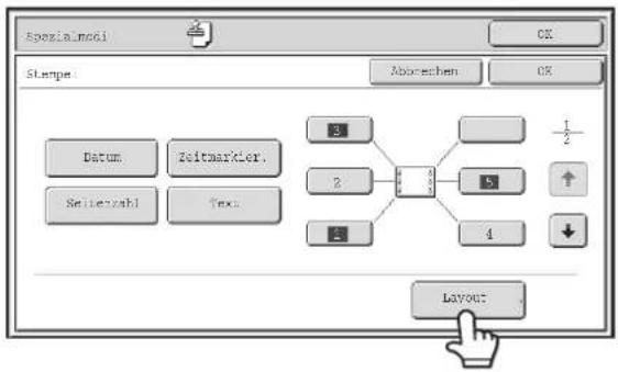 Spezialmodi Stenpe: Aborechen OK Datum. Zeitauxtier. Seltenzahl. Tex. 3 2 4 5 1/2 ↑ ↓ Layout.