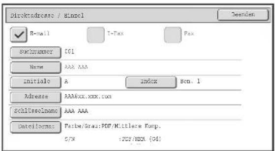Direktadrace / Einzel R-mail T-Pax Pax Suchnummer COI Name AAA AAA initialo A index Bon. 1 Adverse AAA&xx.xxx.com Schlüsselname AAA AAA Dateiforms: Parbe/Grad:PDF/Mittlere Corp. 5/N +PDF/MSS (G4)