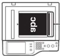 SHARP MX-C381 - Legen Sie das Original ein. - 1