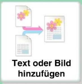 Text oder Bild hinzufügen