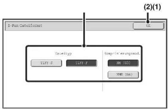 1-Pax/Dateiformer (2)(1) Dateityp TIME: 0 TIME: 1 Komp-In erungsmod. XMB (63) XMB (64)