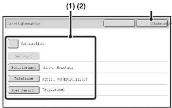 (1) (2) Dateinformation Vortraulich Kemwert Bonutszernano Unbek, Bonutzer Datelrame Kopic_06042010_112030 Speicherort: Haupordnet