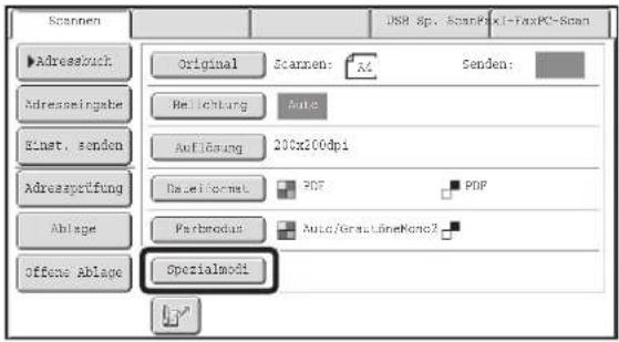 Scannen Adresszusch Original Scannen: AC Senden: Adresszinsgabe Belichtung Auto Blast, senden Auführung 200x200dpi Adressprüfung Dauer format PDF PDF Ablage Parbrodas Auto/GraultLineMono2 offene Ablage Specialmodi