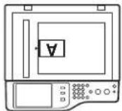 SHARP MX-C381 - Legen Sie das Original mit der bedruckten Seite nach unten auf das Vorlagenglas. - 1