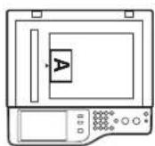 SHARP MX-C381 - Legen Sie das Original mit der bedruckten Seite nach unten auf das Vorlagenglas. - 4