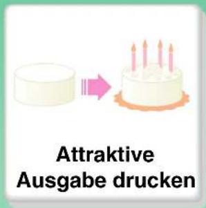 Attraktive Ausgabe drucken