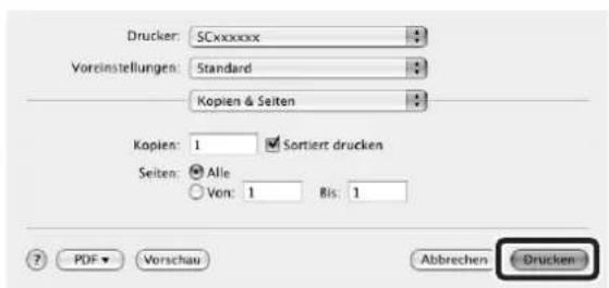Drucker: SCxxxxxxx Voreinstellungen: Standard Kopien & Seiten Kopien: 1 Sortiert drucken Seiten: Alle Von: 1 Bis: 1 ? PDF Vorschau Abbrehen Drucken