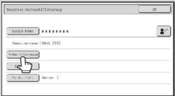 Denutzer-Aurheftifizierung Login Name ****** Rename: xername : User 0002 R-Mail-Adresse Key Auth. für: Server 2