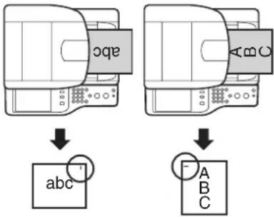 SHARP MX-C382SC - Ausrichtung des eingelegten Originals - 1