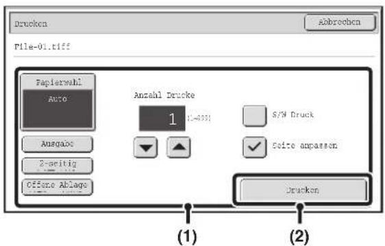 Drucken File-01.tif Papierwahl Auto Anzahl Drucke 1 S/W Druck Seite anpassen Ausgabe 2-seitig Offene Ablage Drucken (1) (2)