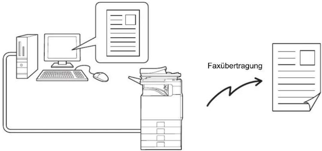 SHARP MX-C382SC - DIREKTES SENDEN EINES FAXES VON EINEM COMPUTER (PC-FAX) - 1